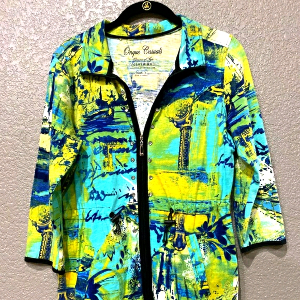 Onque Casuals women’s jacket zip front size Small - Picture 9 of 10